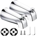 Enhon 2 Pack Slip on Tub Spout with Diverter Chrome Color