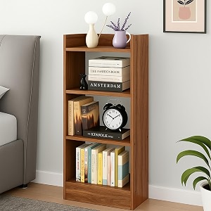 Enigmatic Woodworks Wooden Open Bookshelf Multipurpose for