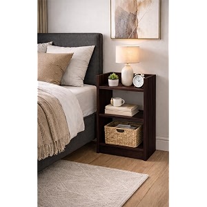 Enigmatic Woodworks Wooden Open Bookshelf Multipurpose for