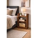 Enigmatic Woodworks Wooden Open Bookshelf Multipurpose for