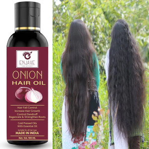 enjave onion oil for growth and hair fall control with natural hair oil 100 ml