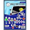 Enjoy It Stick Figure Family Vinyl Car Stickers, 20 Pack Decals