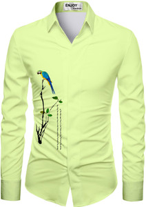 enjoy fashion unstitched cotton polyester blend shirt fabric printed