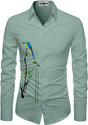 Enjoy fashion Unstitched Polycotton Shirt Fabric Printed