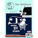 Enjoy It LLC 19015CS Never RV Alone Car Sticker