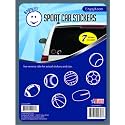 Enjoy It Sports Vinyl Car Stickers, 7 Pack Decals