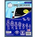Enjoy It Zombie Car Stickers, 11 Pieces, Outdoor Rated Vinyl Sticker Decals