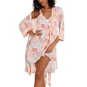 ENJOYNIGHT Women's Robe Set Sexy V-Neck Camisole Lingerie Nightgown