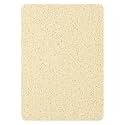 Enkosi Loofah Non-Slip Shower Mat - Shower Floors, Bathtub, Bathrooms, Wet Areas - Cushioned Bath Mat with Drain Holes - Quick Dry PVC, Secure Safety Pad Without Suction Cups (32x24 Light Beige)
