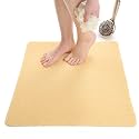Enkosi Loofah Shower Mat Non-Slip - Anti-Slip Bath Mat for Inside Showers, Tub, Bathtub, Bathroom - Quick Dry PVC with Drain Holes - Cushioned Safety Grip - Secure for Kids and Elderly (Beige 24x24)