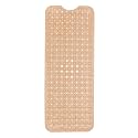 ENKOSI Non-Slip Bath Mat and Shower Mat 40x16 Extra Long, Beige Opaque