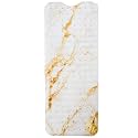 ENKOSI Non-Slip Bath Mat and Shower Mat 40x16 Long, Marble White Gold