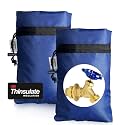Enlarge Outdoor Faucet Cover for Winter Freeze Protection, 3M Thinsulate, 10”H x 6.3”W Hose Bib Covers for Wall Taps Outside, Waterproof &amp; Frost Free Insulated Spigot Cover, 2 Pcs Faucet Socks - Blue