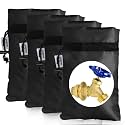Enlarge Outdoor Faucet Cover for Winter Freeze Protection, 3M Thinsulate, 10"H x 6.3"W Hose Bib Covers for Wall Taps Outside, Waterproof &amp; Frost Free Insulated Spigot Cover, 4 Pcs Faucet Socks - Black