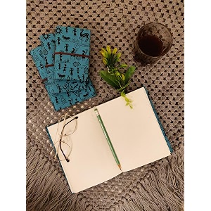 enlomed crafts all purpose diary set of 4 50 pages diary 1 20 cm152 diary 2 18122 diary 3 15102 diary 4 1392 blue black