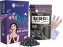 Enora Hair Removal Brazilian Hard Wax Beans For Face, Eyebrow, Back, Chest, Bikini Areas, Legs , Arms and Beards ,Black Head , Tan, Dead Skin | Smooth | Activated Charcoal (50 gram) Wax