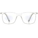 ENRICO Bluno Square Zero Power Computer Glasses for Men | Anti-Glare Blue Light Filter Computer Glasses for Eye Protection from Laptop/Mobile Screen | Blue Cut Reading Glasses for Women (Large)
