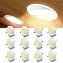 Ensenior 12 Pack 6 Inch LED Eyeball Gimbal Recessed Light, 5CCT Dimmable