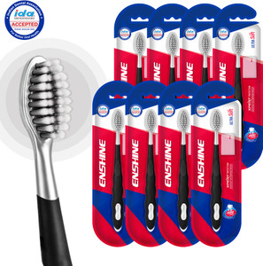 enshine expert protection toothbrush with ultra soft bristles deep plaque remove ultra soft toothbrush pack of 8