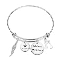 ENSIANTH Musical Inspired Gift Talk Less Smile More Theater Jewelry Gift for Her Drama Theatre Gift (Rise up Bracelet)