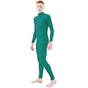 Ensnovo Adult Spandex Turtleneck Long Sleeve One Piece Unitard Bodysuit Dancewear