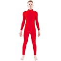 Ensnovo Adult Spandex Turtleneck Long Sleeve One Piece Unitard Bodysuit Dancewear