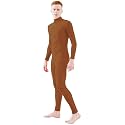 Ensnovo Adult Spandex Turtleneck Long Sleeve One Piece Unitard Bodysuit Dancewear