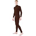 Ensnovo Adult Spandex Turtleneck Long Sleeve One Piece Unitard Bodysuit Dancewear