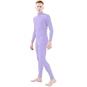 Ensnovo Adult Spandex Turtleneck Long Sleeve One Piece Unitard Bodysuit Dancewear