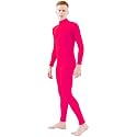 Ensnovo Adult Spandex Turtleneck Long Sleeve One Piece Unitard Bodysuit Dancewear