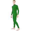 Ensnovo Adult Spandex Turtleneck Long Sleeve One Piece Unitard Bodysuit Dancewear