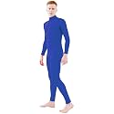Ensnovo Adult Spandex Turtleneck Long Sleeve One Piece Unitard Bodysuit Dancewear