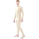 Ensnovo Adult Spandex Turtleneck Long Sleeve One Piece Unitard Bodysuit Dancewear