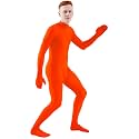 Ensnovo Mens Mock Neck Full Body Unitard Spandex Zentai Suits Costumes