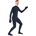 Ensnovo Mens Mock Neck Full Body Unitard Spandex Zentai Suits Costumes