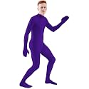 Ensnovo Mens Mock Neck Full Body Unitard Spandex Zentai Suits Costumes