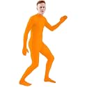 Ensnovo Mens Mock Neck Full Body Unitard Spandex Zentai Suits Costumes