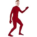 Ensnovo Mens Mock Neck Full Body Unitard Spandex Zentai Suits Costumes