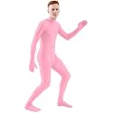 Ensnovo Mens Mock Neck Full Body Unitard Spandex Zentai Suits Costumes