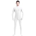 Ensnovo Mens Mock Neck Full Body Unitard Spandex Zentai Suits Costumes