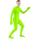 Ensnovo Mens Mock Neck Full Body Unitard Spandex Zentai Suits Costumes
