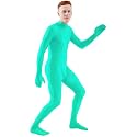 Ensnovo Mens Mock Neck Full Body Unitard Spandex Zentai Suits Costumes