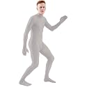 Ensnovo Mens Mock Neck Full Body Unitard Spandex Zentai Suits Costumes