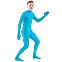 Ensnovo Mens Mock Neck Full Body Unitard Spandex Zentai Suits Costumes