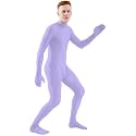 Ensnovo Mens Mock Neck Full Body Unitard Spandex Zentai Suits Costumes