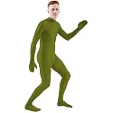 Ensnovo Mens Mock Neck Full Body Unitard Spandex Zentai Suits Costumes
