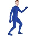 Ensnovo Mens Mock Neck Full Body Unitard Spandex Zentai Suits Costumes