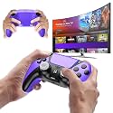 Enstixsm Upgraded for Luna Controller with Back Paddles,Turbo,Wireless Fire TV Game Controllers for PC,GeForce NOW,Firestick,Replacement for Luna Gamepad with ALPS Joystick,No Drift Stick,Purple