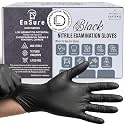 Ensure Black Nitrile Gloves Medical Latex Free Low Dermatitis Gloves 5 Mil