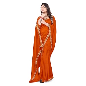 women39s embroidery work silk saree with blouse piece